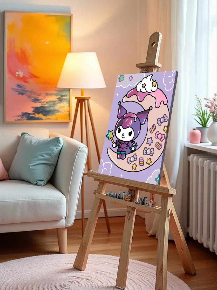 Картина по номерам «Хеллоу Китти Hello Kitty: Куроми арт» — картинка 9