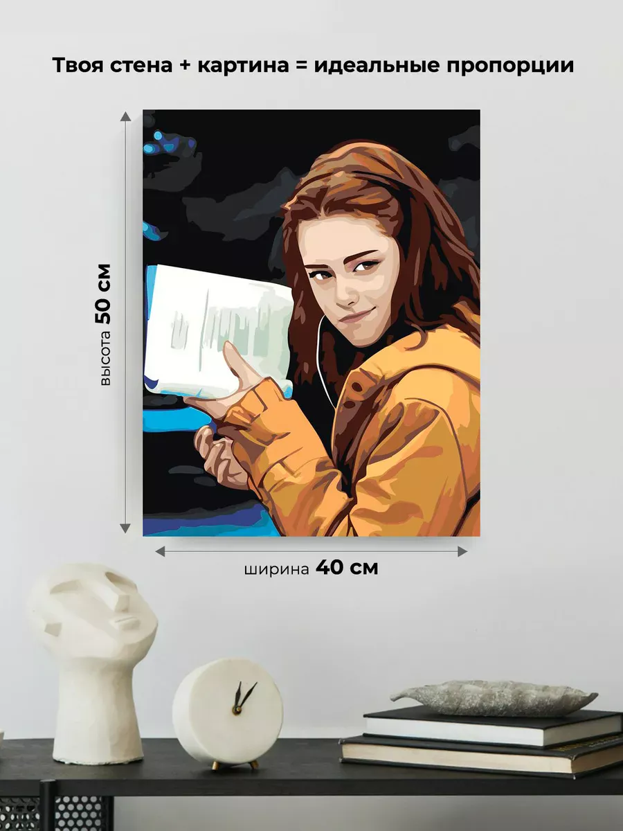Картина по номерам «Мемы: Сумерки, актерская игра Беллы» — картинка 3