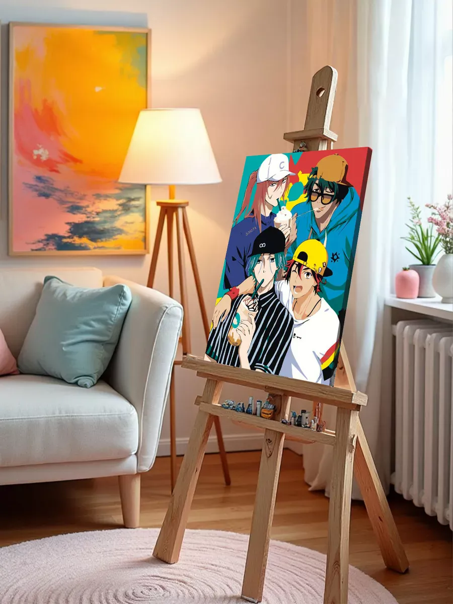 Картина по номерам «Аниме Скейт Бесконечность SK8: герои» — картинка 10