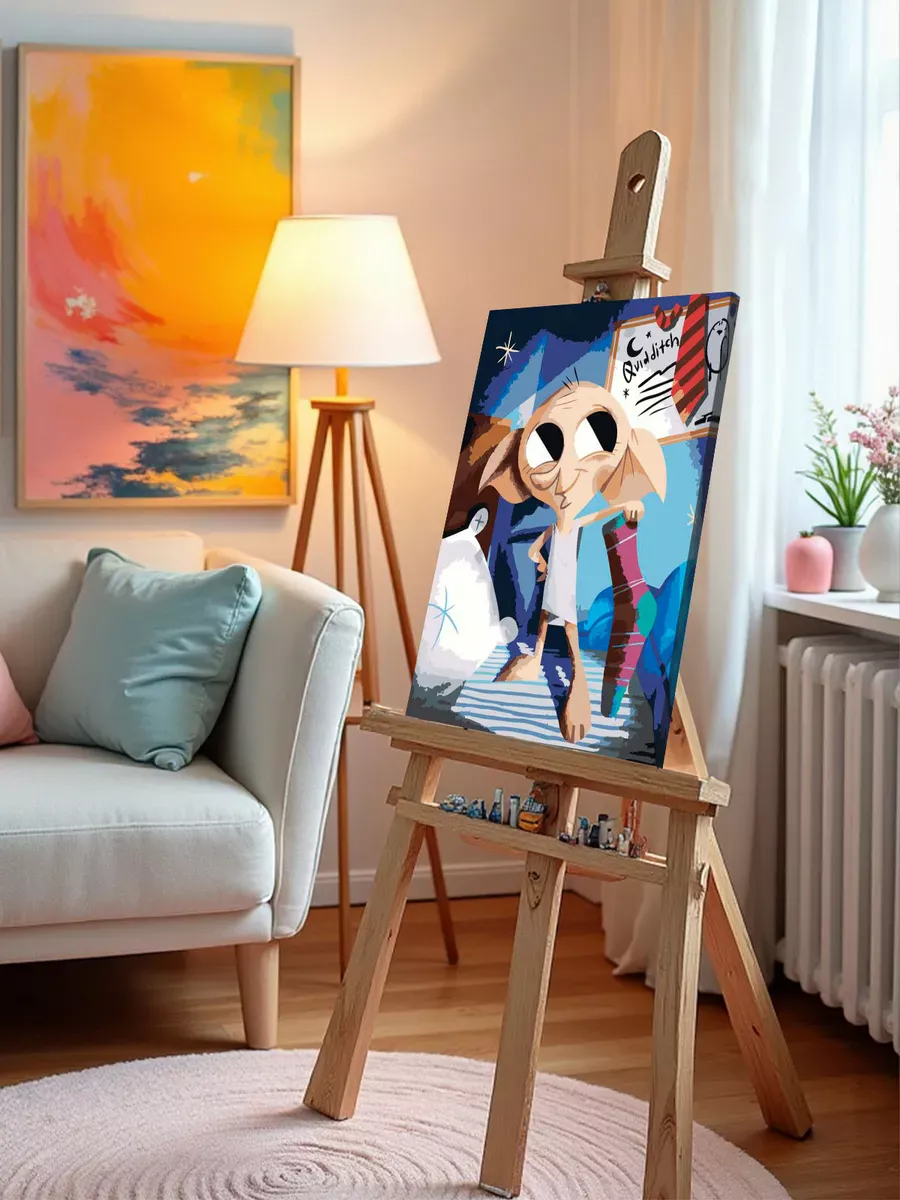 Картина по номерам «Гарри Поттер: домовой эльф Добби арт» — картинка 10