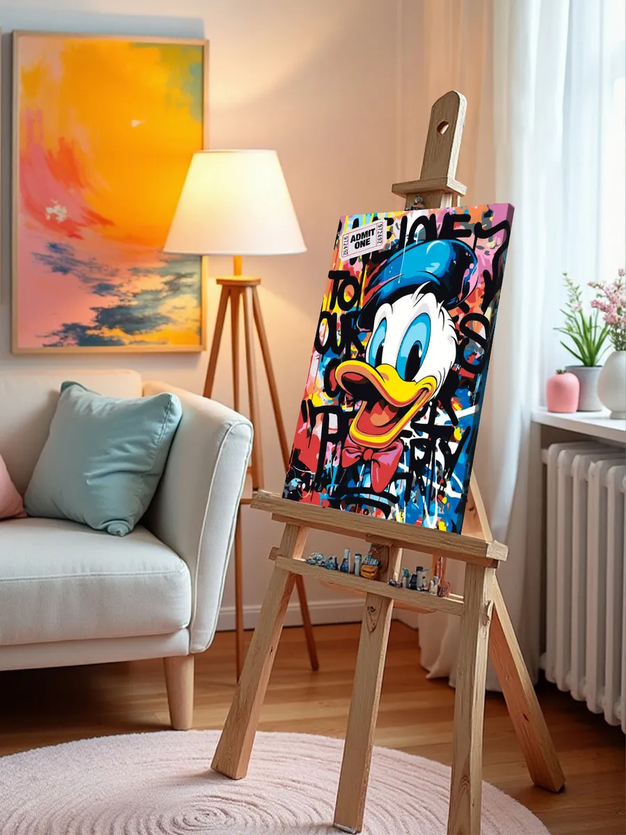Картина по номерам «Дисней Disney: Дональд Дак граффити арт» — картинка 10
