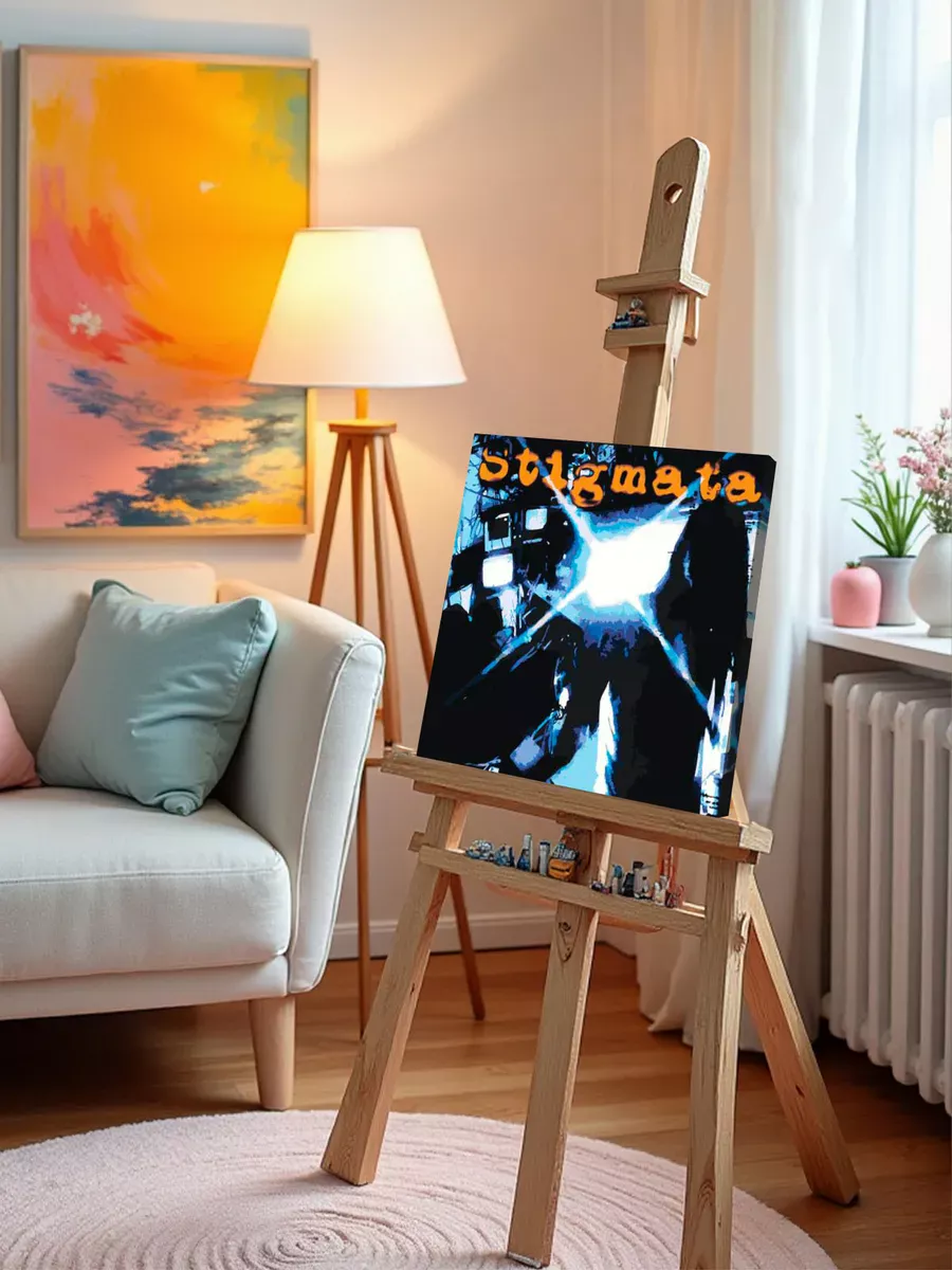 Картина по номерам «Рэпер Кишлак: STIGMATA, обложка» — картинка 10