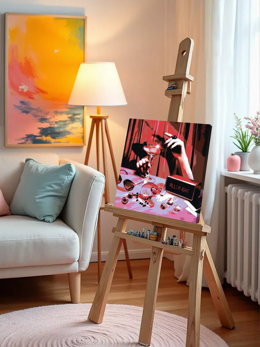 Картина по номерам «Рэпер ЛСП LSP и NXN: ALL NIGHT арт» — картинка 10