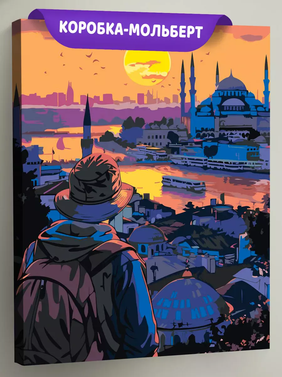 Картина по номерам «Стамбул, Турция: вид на город и мечеть»