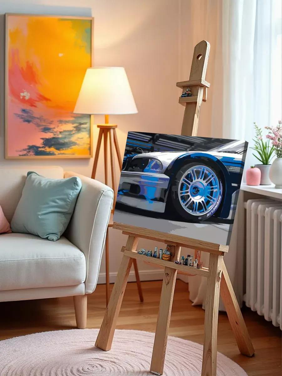 Картина по номерам «Машины: BMW M3 БМВ из Most Wanted» — картинка 9