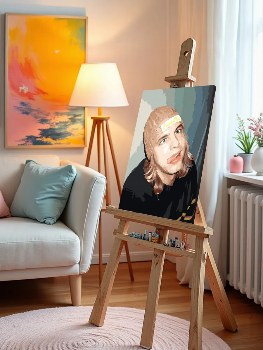 Картина по номерам «Рэпер Mayot Майот Моет: Артём портрет» — картинка 10