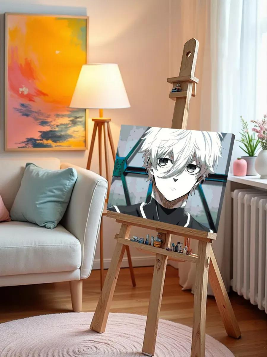 Картина по номерам «Аниме манга Синяя тюрьма Блю Лок, Сэйсиро» — картинка 10