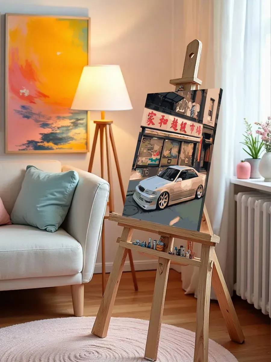 Картина по номерам «Машины: Тойота Марк 2 Toyota Mark 2» — картинка 10