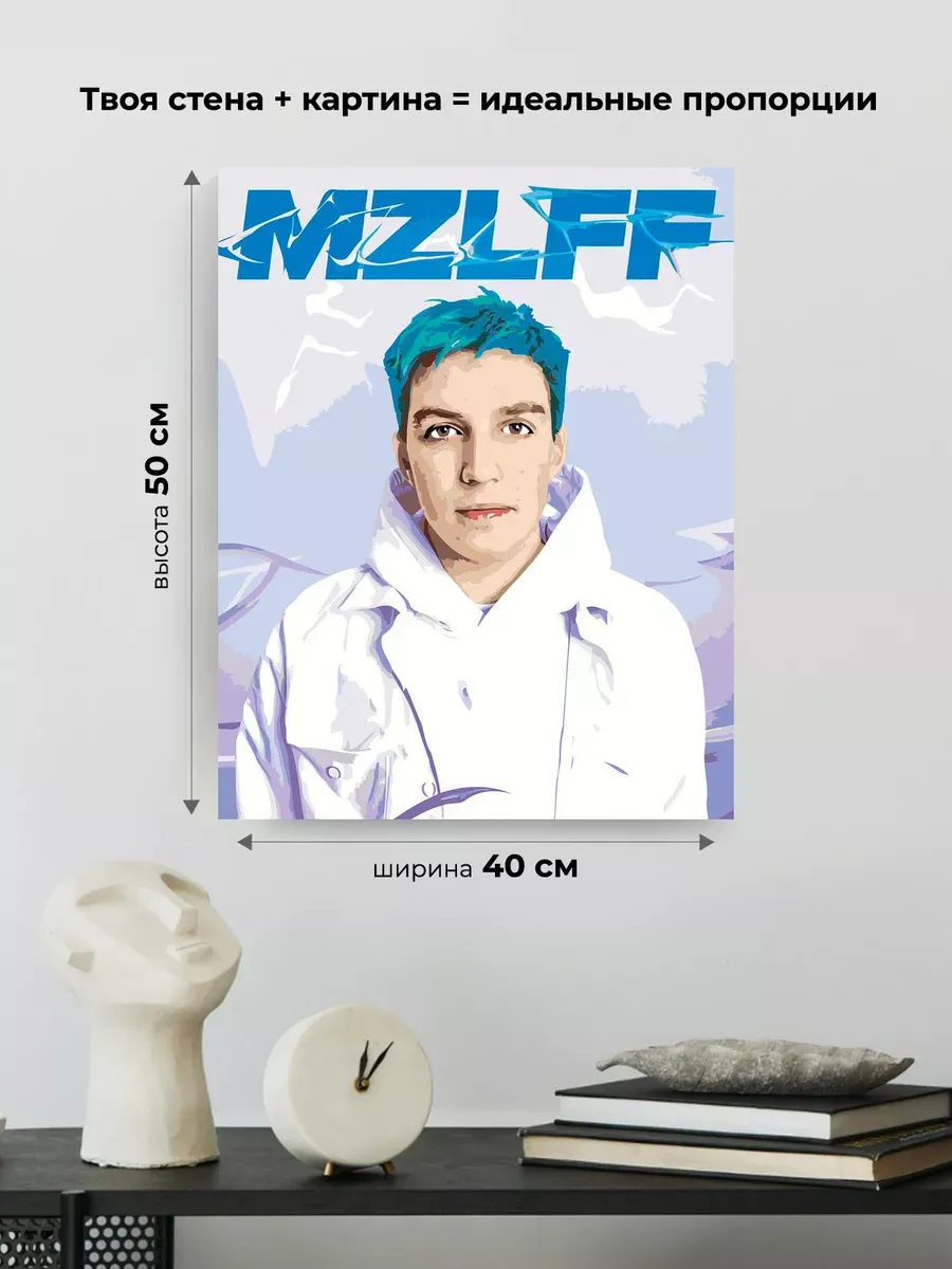 Картина по номерам «Рэпер мазелов mzlff: Илья портрет» — картинка 3