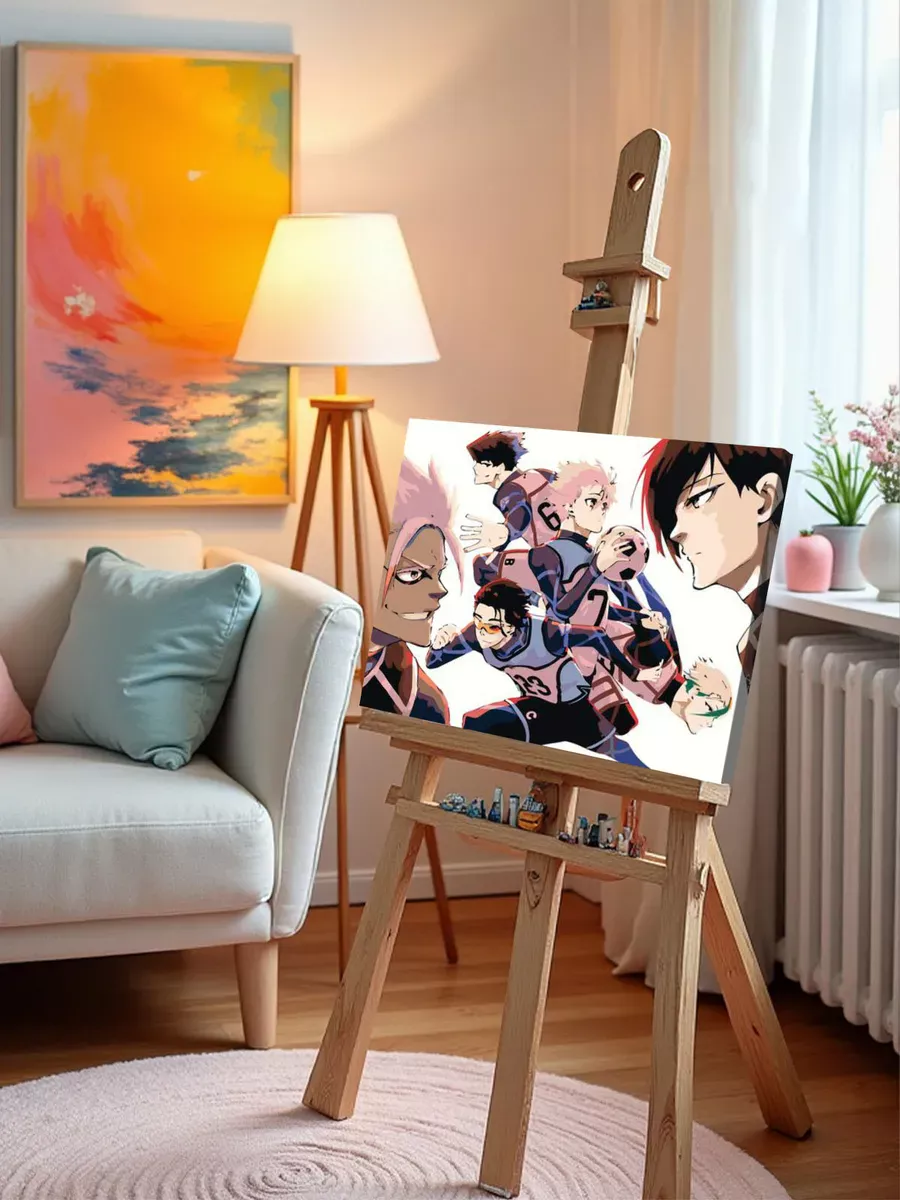 Картина по номерам «Аниме манга Синяя тюрьма Блю Лок, футбол» — картинка 10