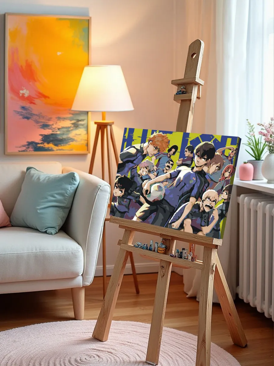 Картина по номерам «Аниме манга Синяя тюрьма Блю Лок, футбол» — картинка 10