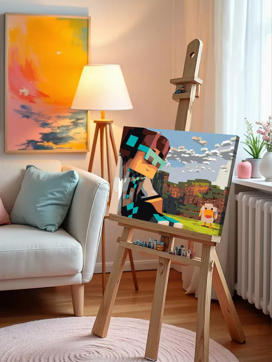 Картина по номерам «Стример Лололошка MrLololoshka, Майнкрафт» — картинка 10