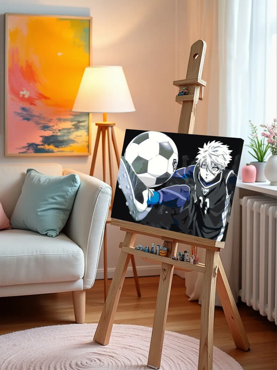 Картина по номерам «Аниме манга Синяя тюрьма Блю Лок, Сэйсиро» — картинка 10