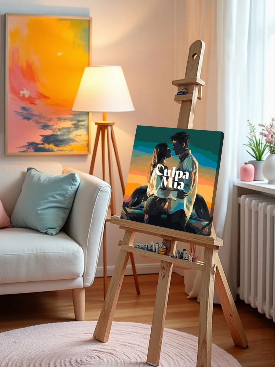 Картина по номерам «Фильм Моя Вина: Постер, Ноа и Ник» — картинка 9