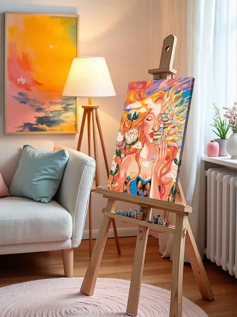 Картина по номерам «Таро, эзотерика: женская энергия, солнце» — картинка 9