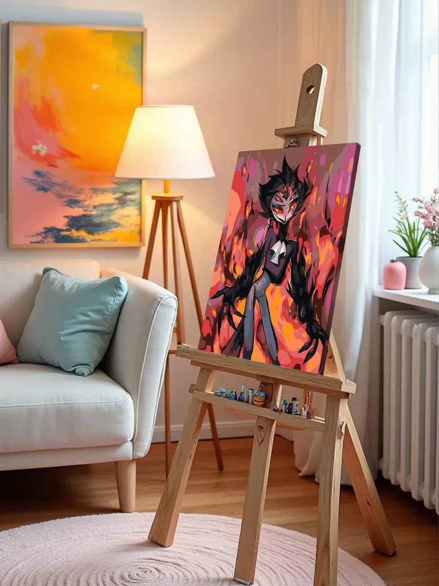 Картина по номерам «Адский босс, Отель Хазбин: Столас арт» — картинка 9