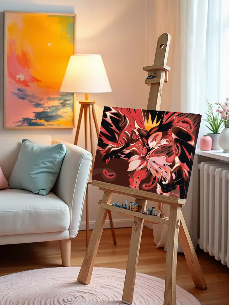 Картина по номерам «Адский босс, Отель Хазбин: Столас арт» — картинка 9