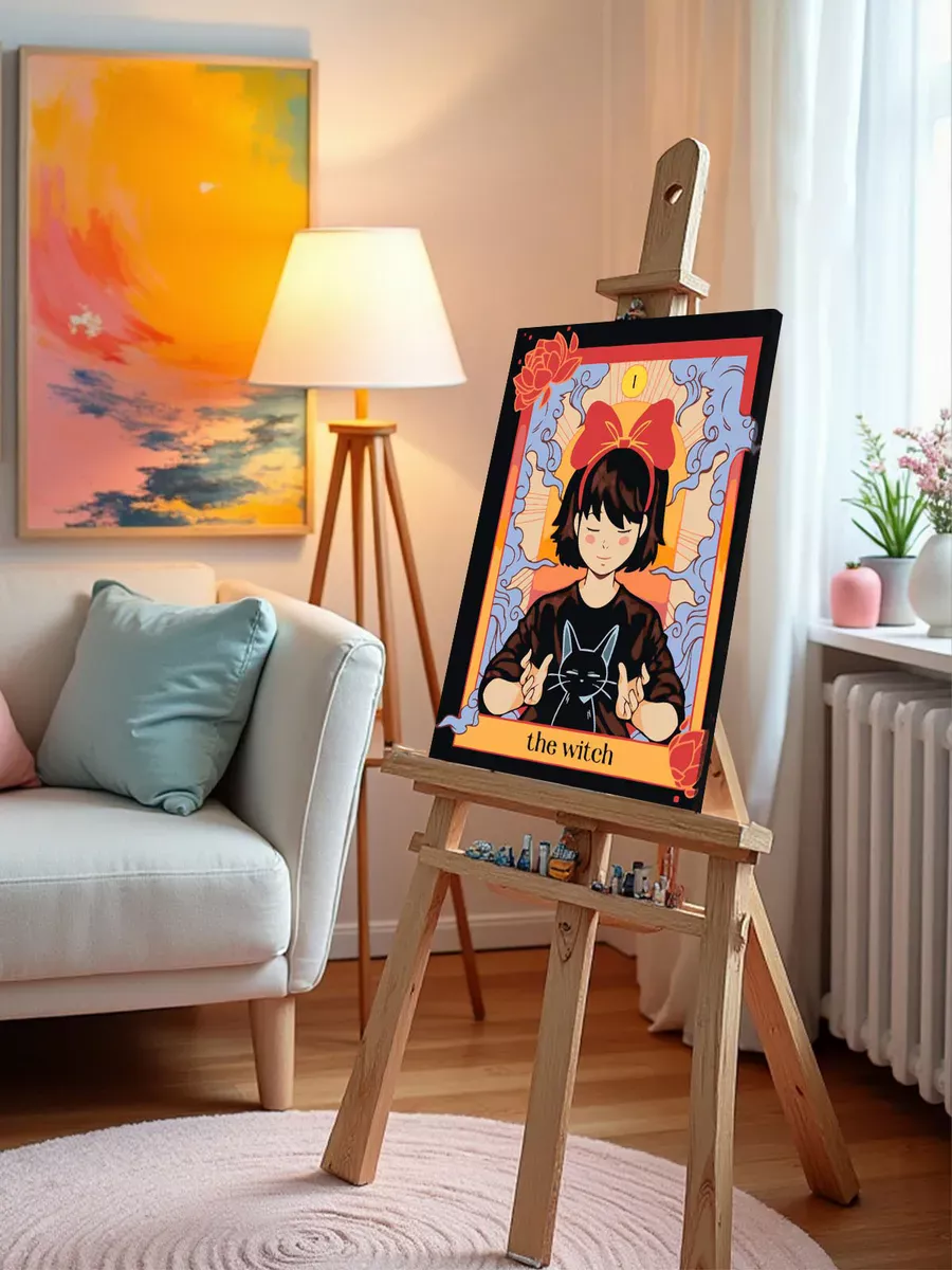 Картина по номерам «Таро: карта Ведьма, аниме Миядзаки» — картинка 9