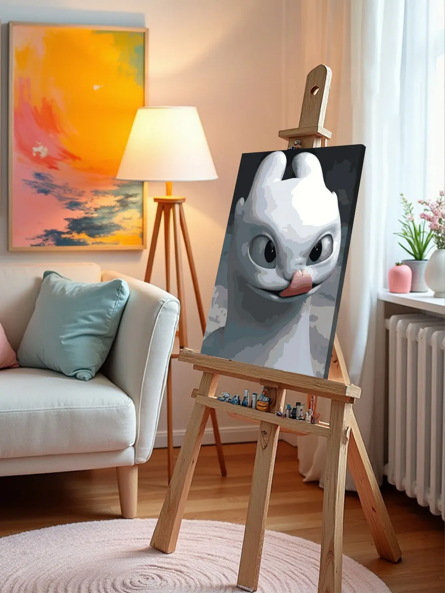 Картина по номерам «Как приручить дракона: дневная фурия» — картинка 10