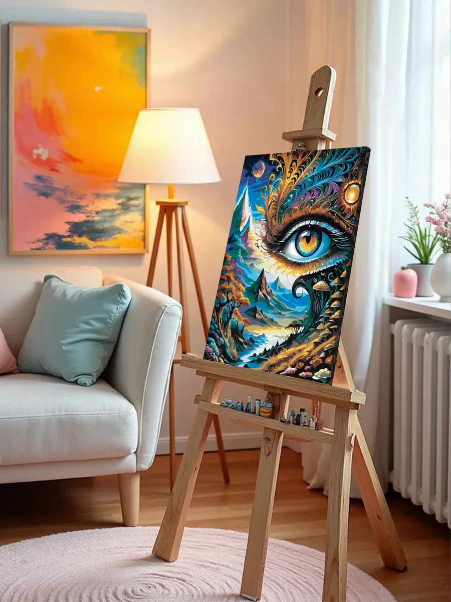 Картина по номерам «Эзотерика: глаз, природа, вселенная» — картинка 10