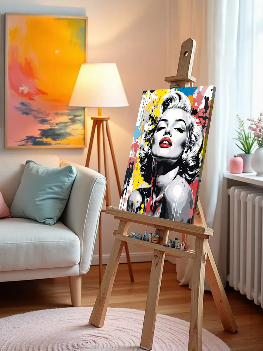 Картина по номерам «Мерлин (Мерилин) Монро: портрет арт» — картинка 10