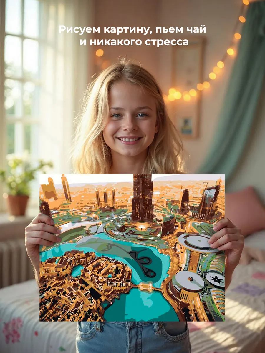 Картина по номерам «Дубай, ОАЭ, Эмираты: город будущего» — картинка 7