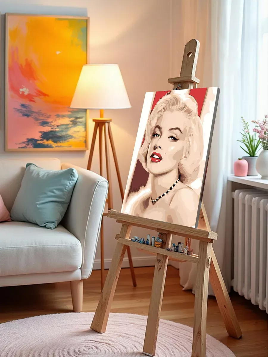 Картина по номерам «Мерлин (Мерилин) Монро: портрет арт» — картинка 10