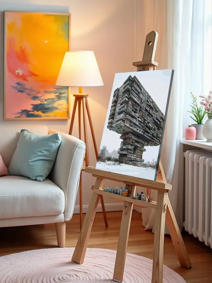 Картина по номерам «Панельки родные: брутальная архитектура» — картинка 9