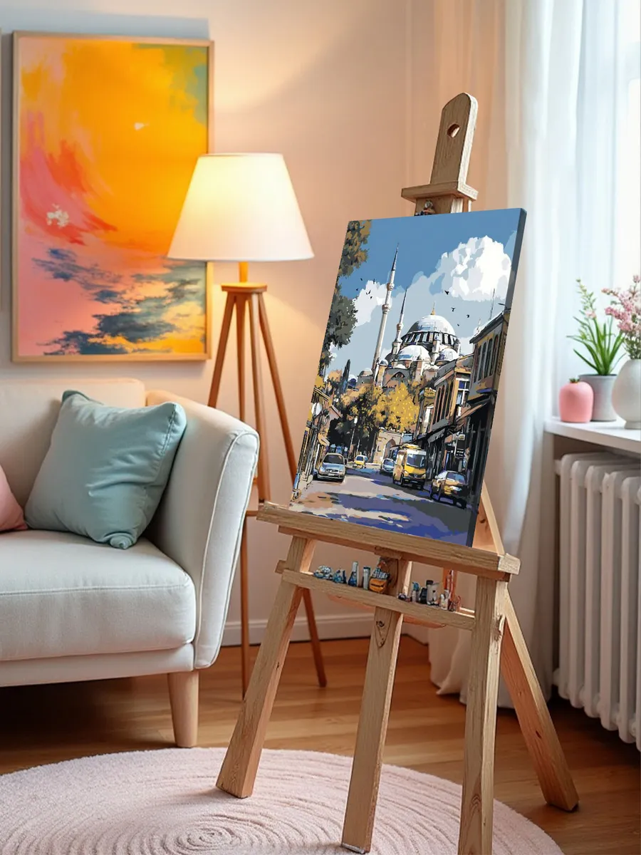 Картина по номерам «Стамбул, Турция: Голубая мечеть, город» — картинка 9