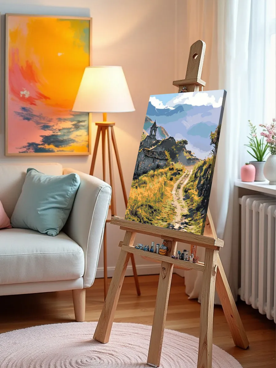 Картина по номерам «Армения: монастырь в горах, лето» — картинка 10