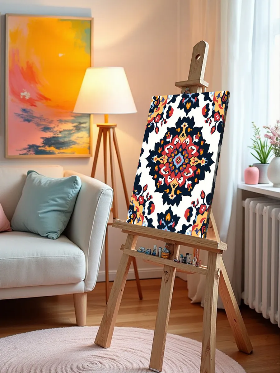 Картина по номерам «Ковер с цветочным узором, СССР» — картинка 9