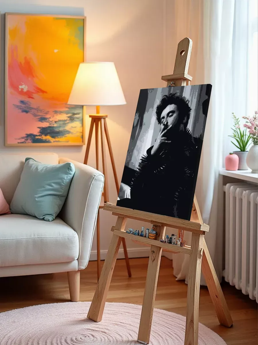 Картина по номерам «Поп-рок музыкант 13 тринадцать карат Саша» — картинка 10