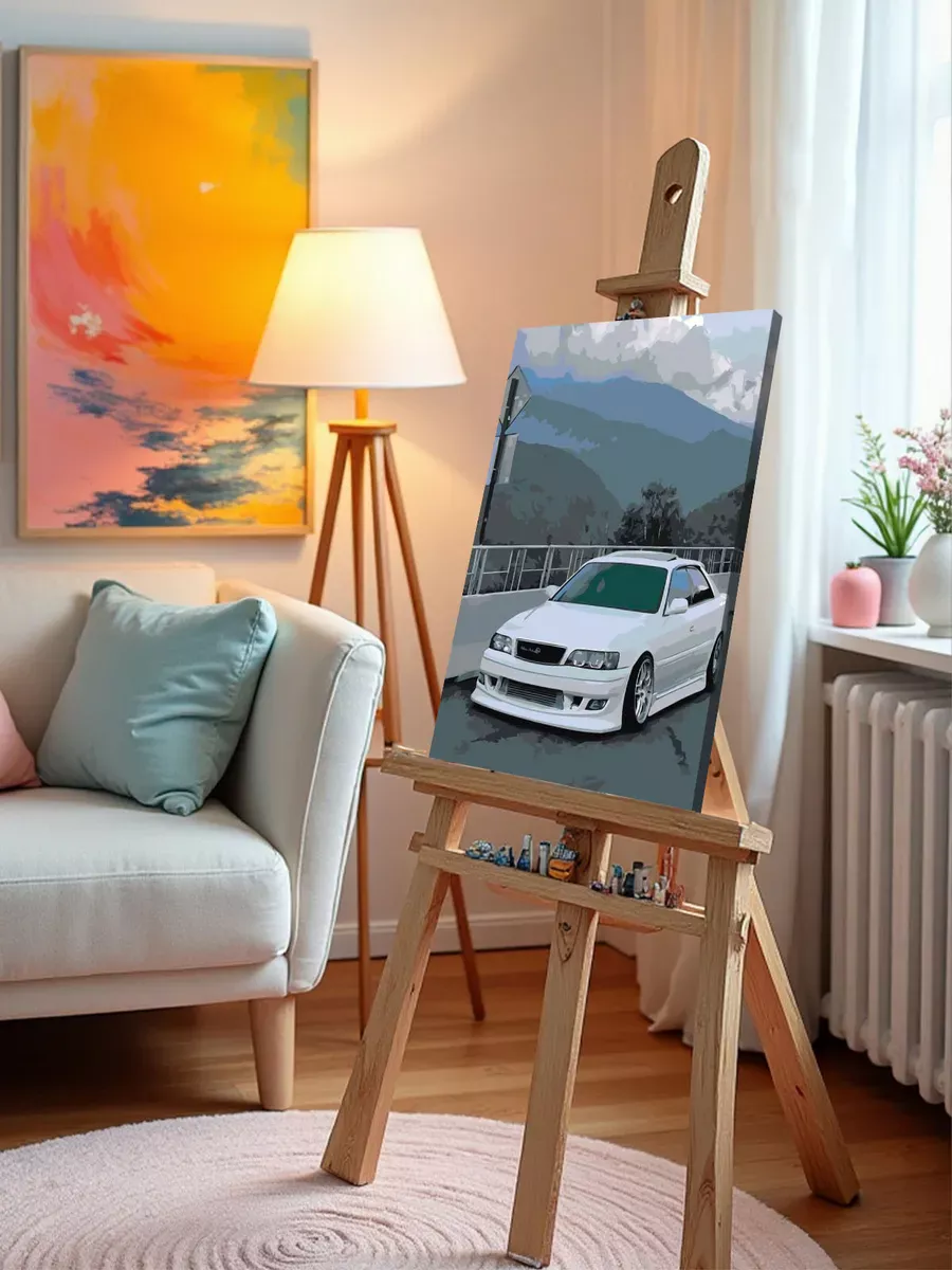 Картина по номерам «Машины: Тойота Марк 2 Toyota Mark 2» — картинка 10