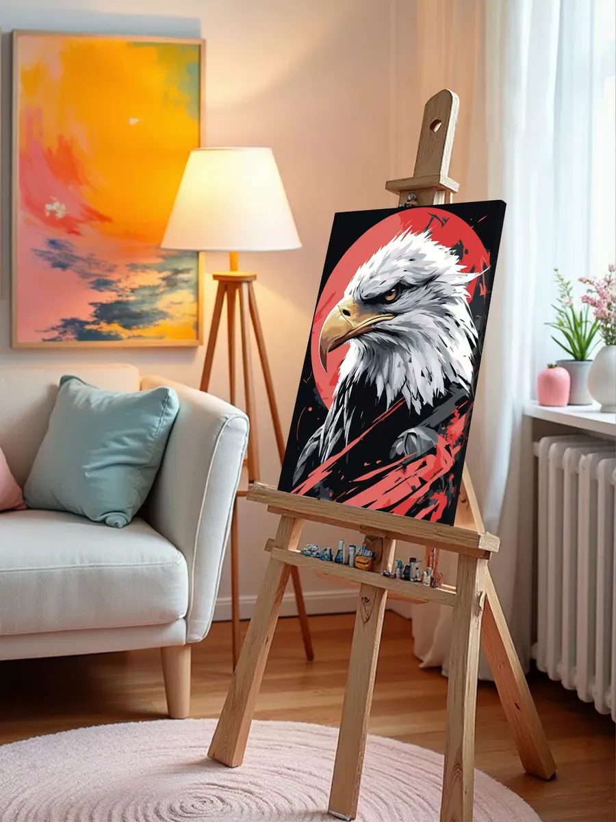 Картина по номерам «Животные: птица белоголовый орел арт» — картинка 10