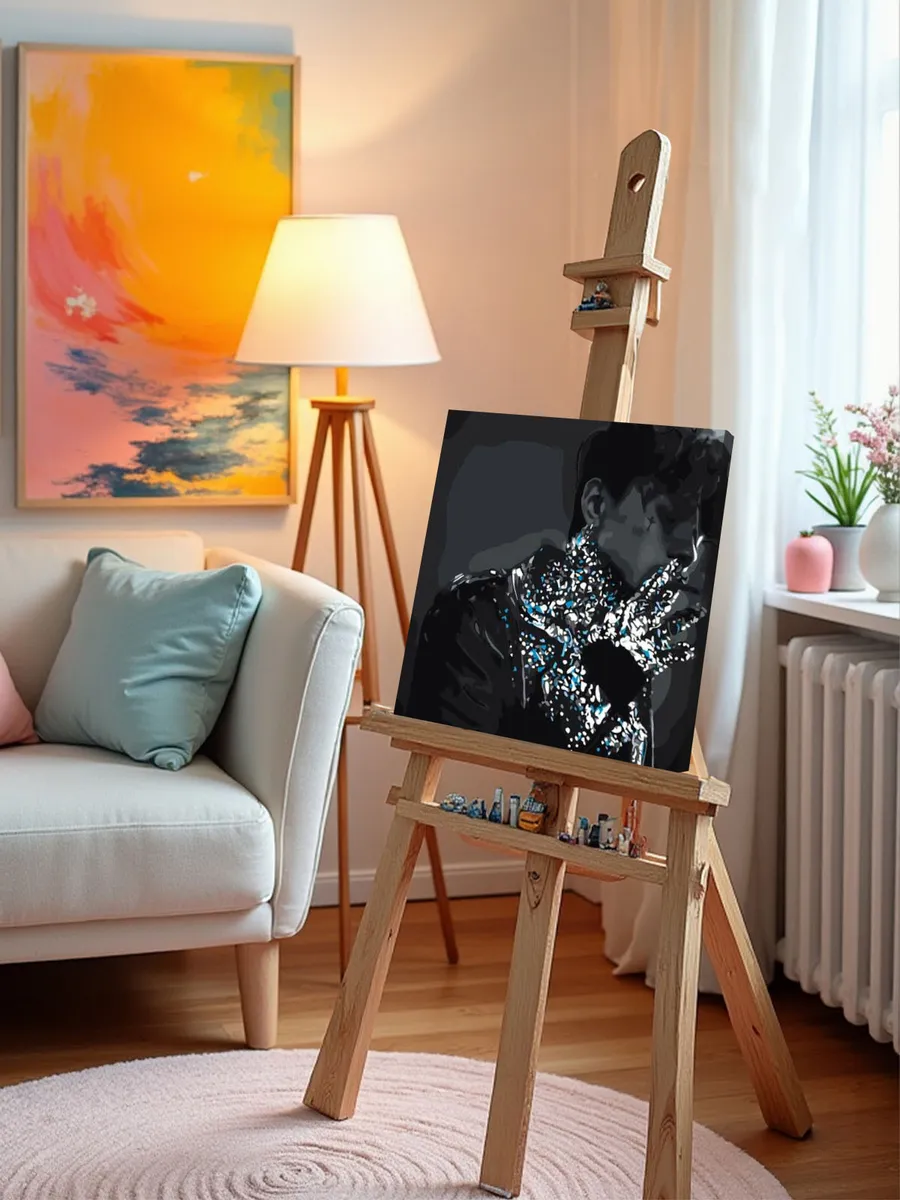 Картина по номерам «Три дня дождя: Глеб Викторов обложка» — картинка 10