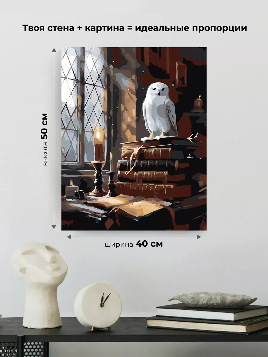 Картина по номерам «Гарри Поттер: сова Букля в Хогвартсе» — картинка 3
