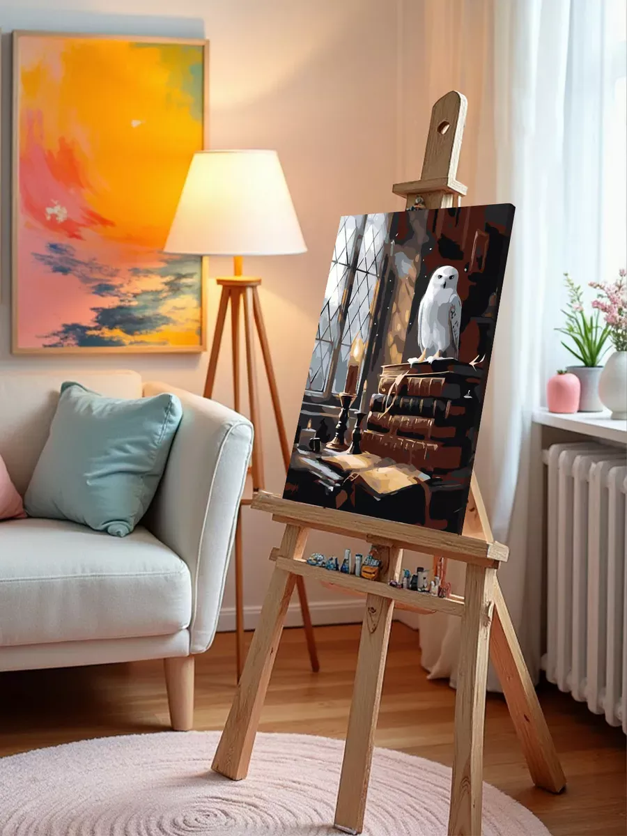 Картина по номерам «Гарри Поттер: сова Букля в Хогвартсе» — картинка 9