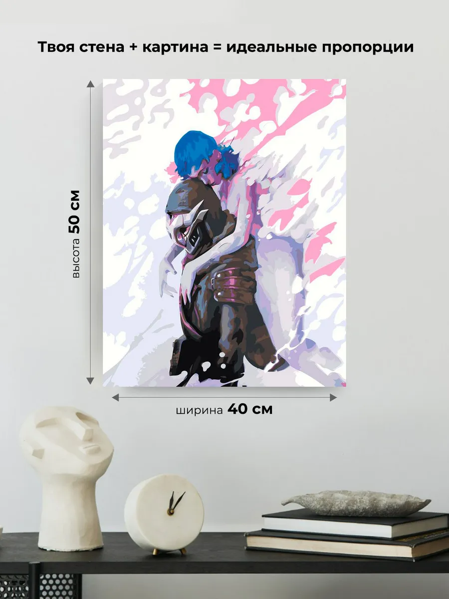 Картина по номерам «Аркейн Лига Легенд лол: Джинкс и Экко» — картинка 3