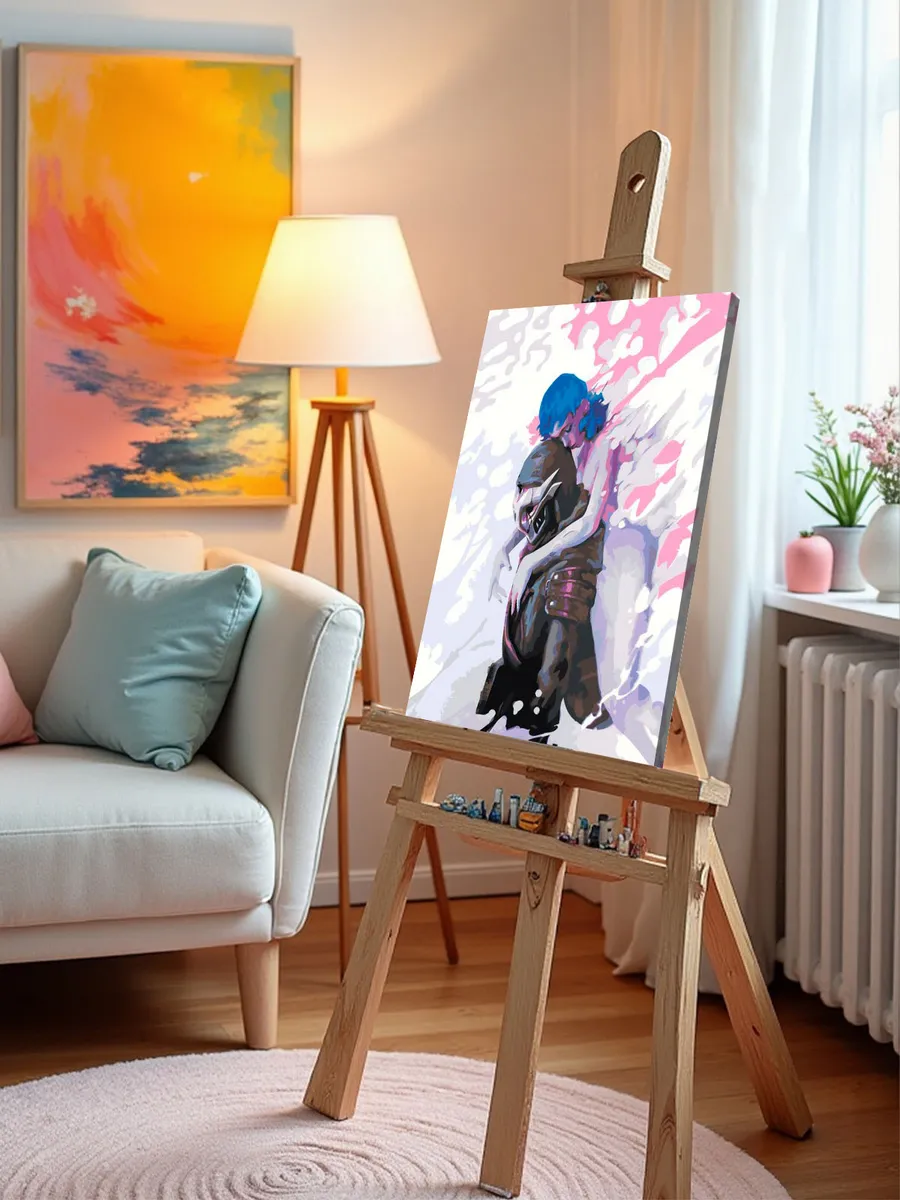 Картина по номерам «Аркейн Лига Легенд лол: Джинкс и Экко» — картинка 10