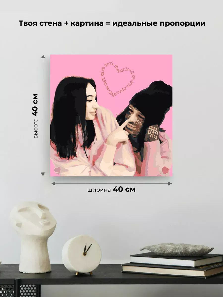 Картина по номерам «Рэпер Кишлак и Саша Razval: На двоих» — картинка 3