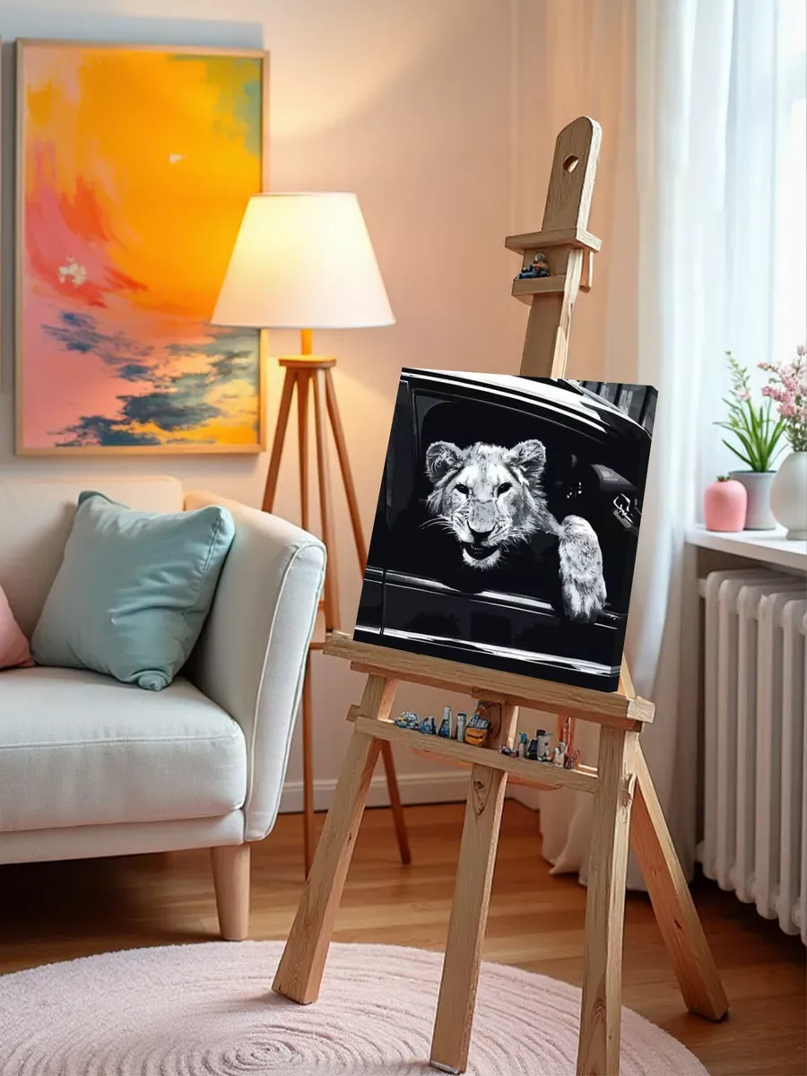 Картина по номерам «Рэпер Макан Macan: Спокойной ночи, лев» — картинка 10