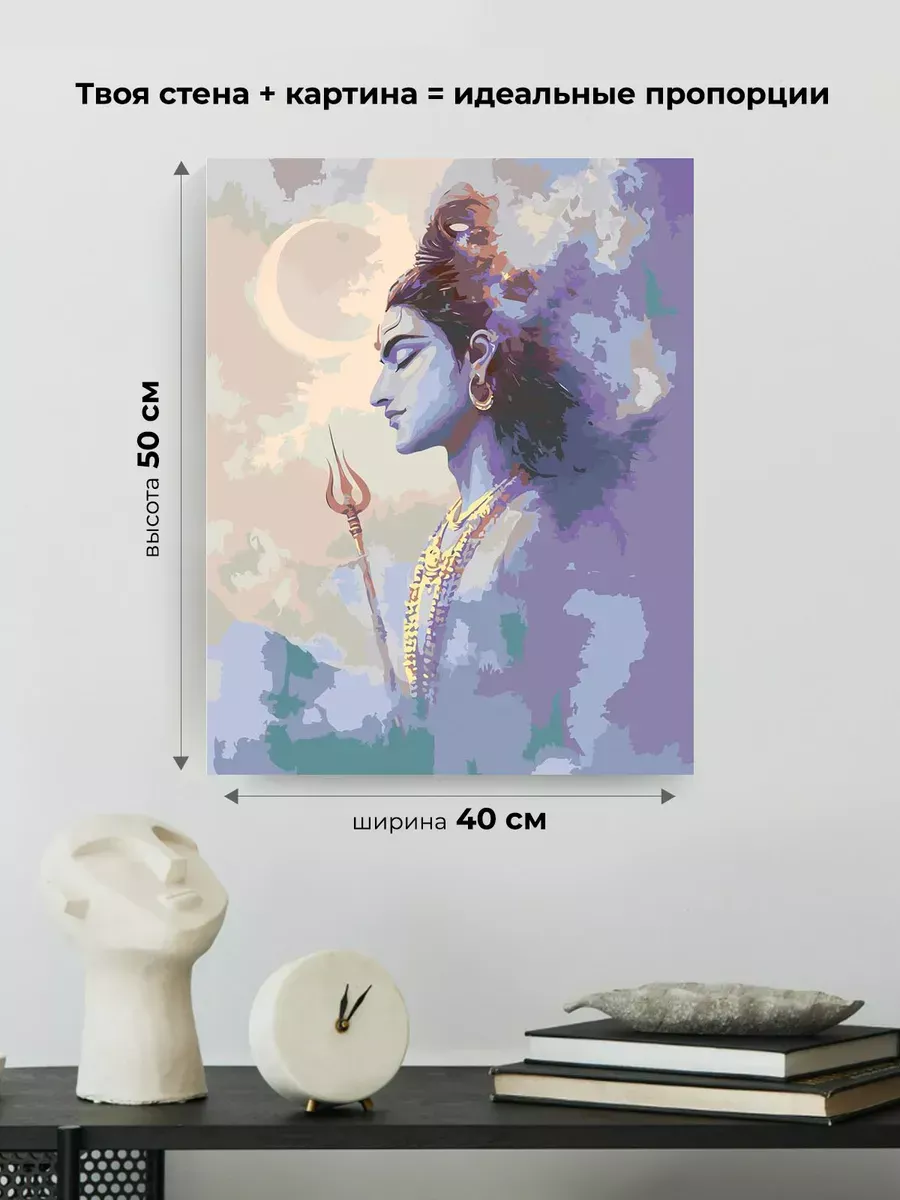 Картина по номерам Чакры йога индуизм бог Кришна — картинка 3