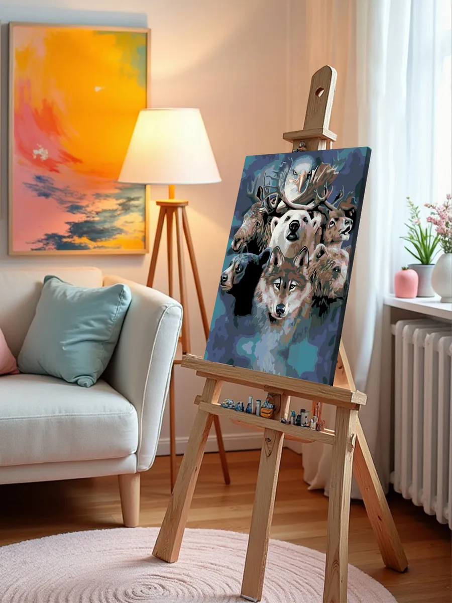 Картина по номерам «Лесная сила» — картинка 9