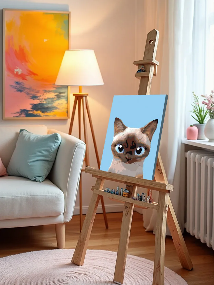 Картина по номерам «Кошечка Ночка» — картинка 10