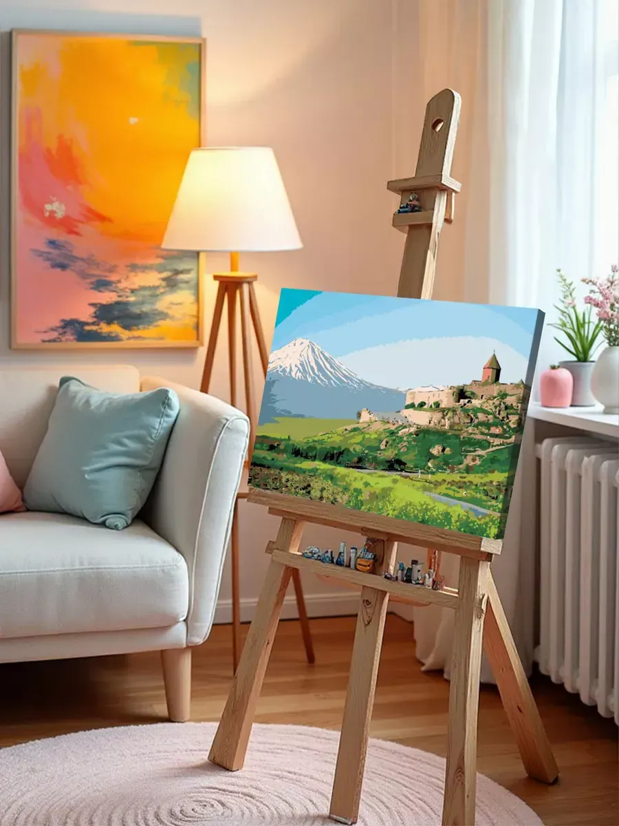 Картина по номерам «Замок в горах» — картинка 10