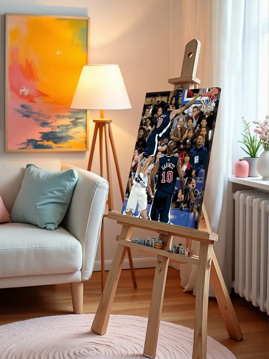 Картина по номерам «Бросок в корзину» — картинка 10