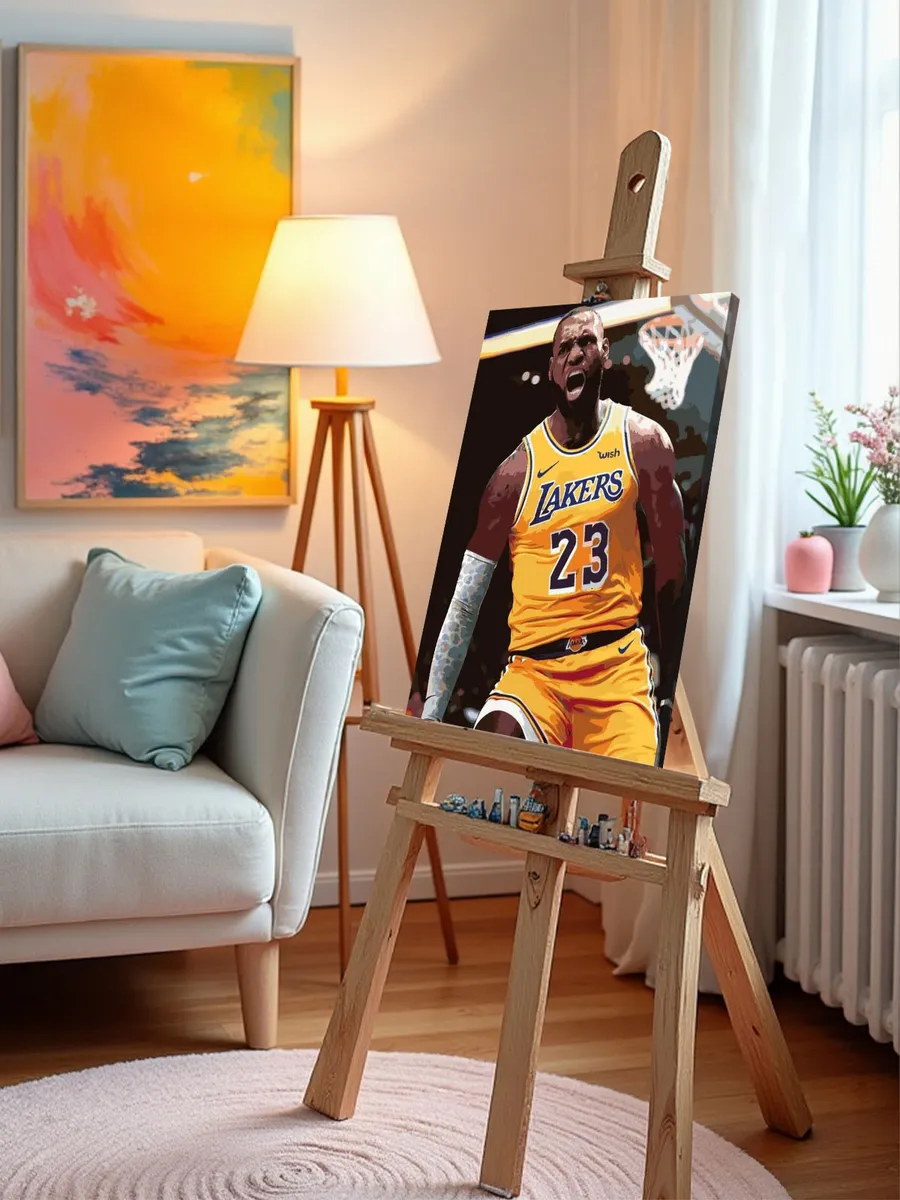 Картина по номерам «Леброн Джеймс» — картинка 10