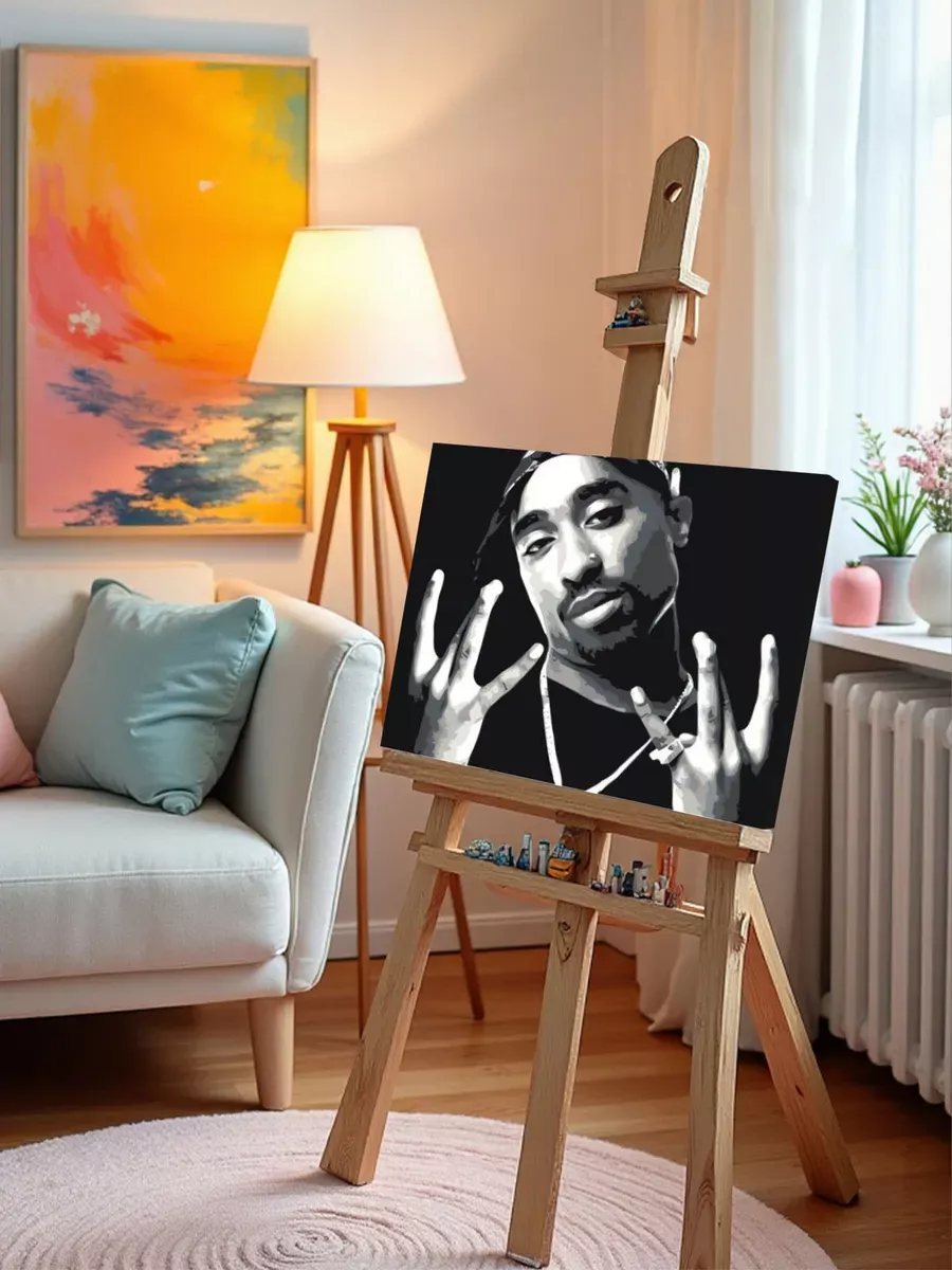 Картина по номерам «2Pac» — картинка 10