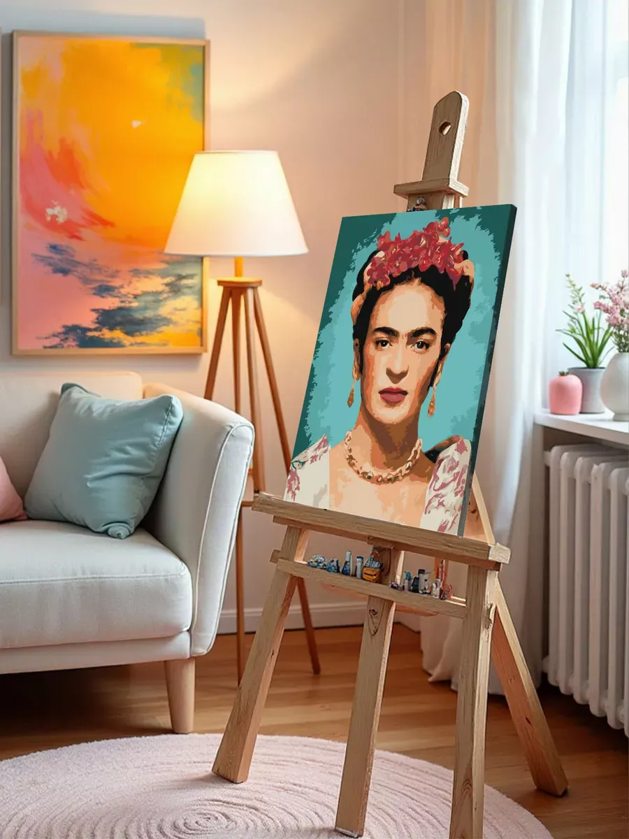 Картина по номерам «Портрет Фриды Кало» — картинка 10