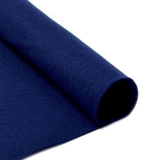 Фетр в рулоне жесткий 1 мм, 100 см, цвет: 673 темно-синий, IDEAL